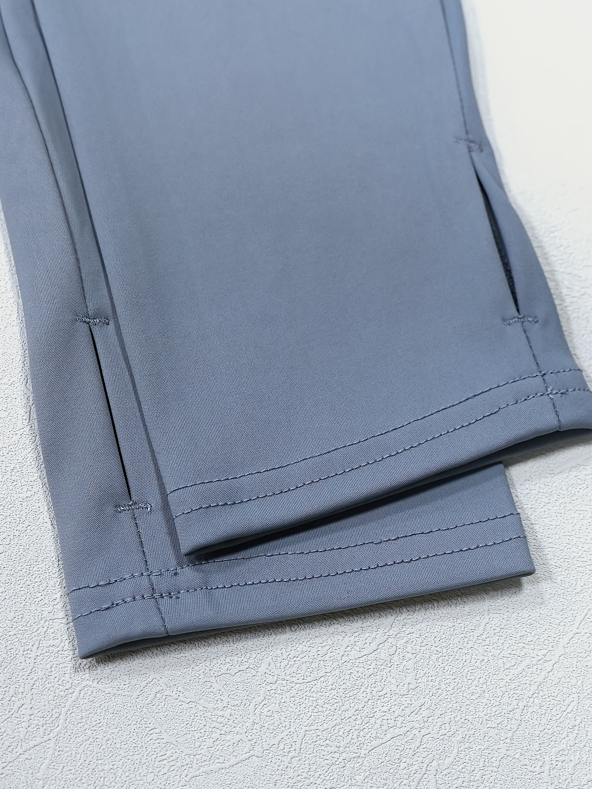 Stand Collar Thumbhole Zip Top - Sea Blue