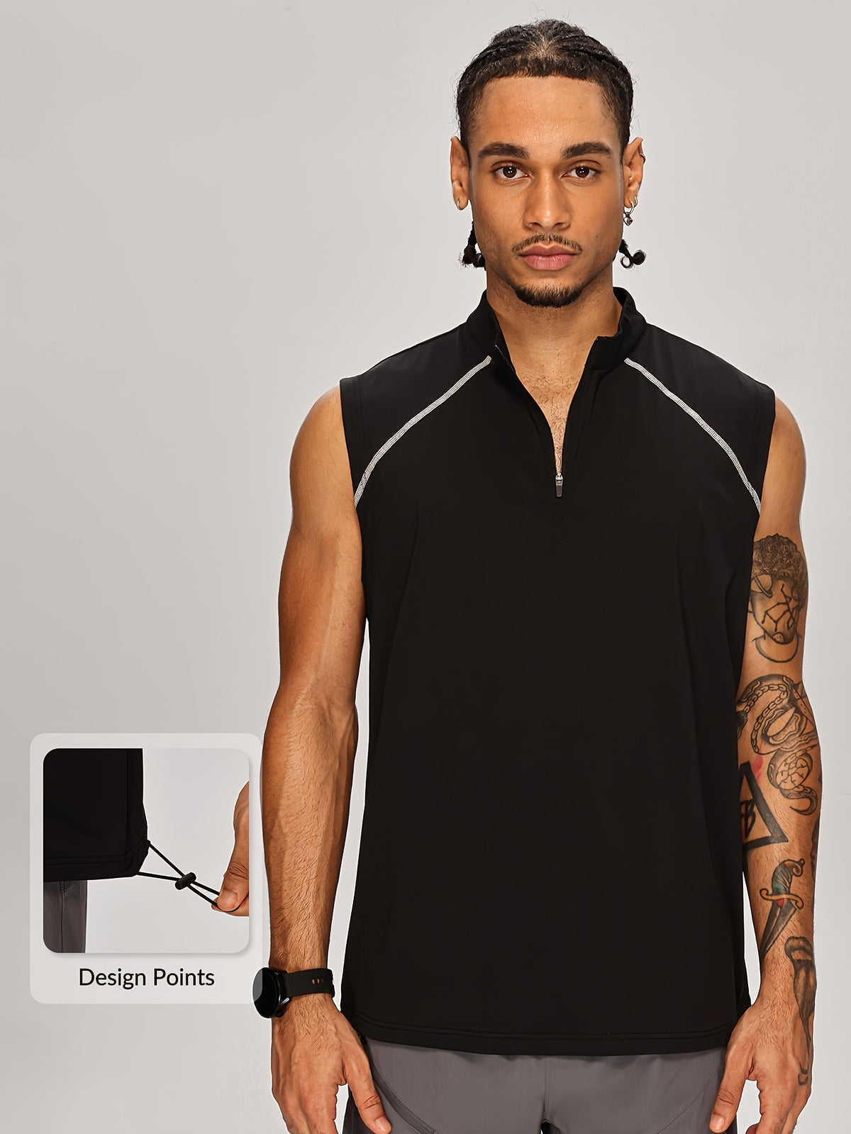 Men's Half Zip Training Vest
