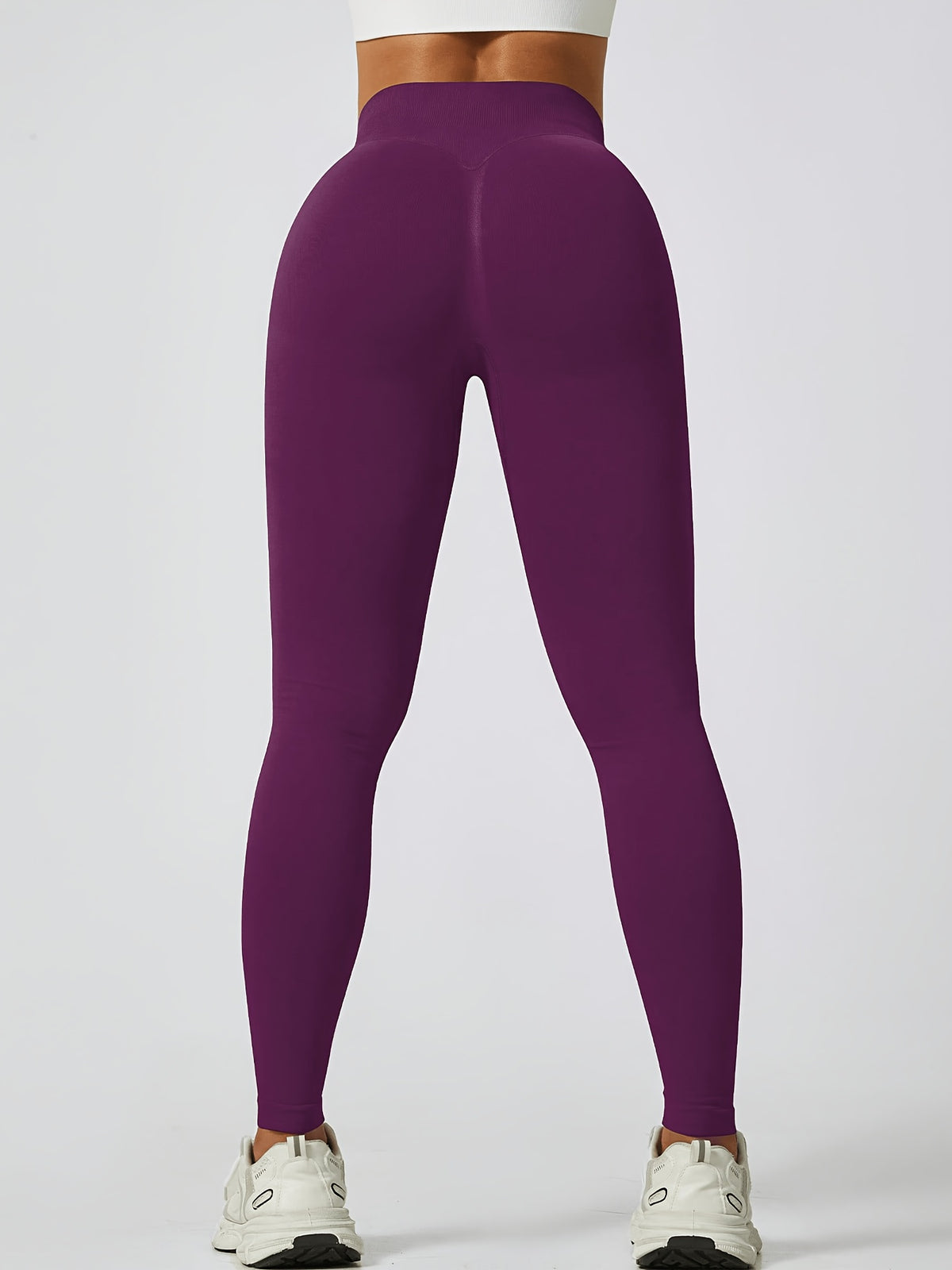 2 Pack Ribbed Shorts & Leggings - Plum