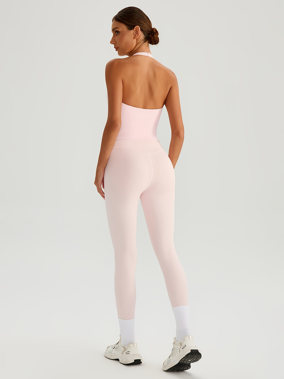 Halter Cami & Pants Set - Pink Red