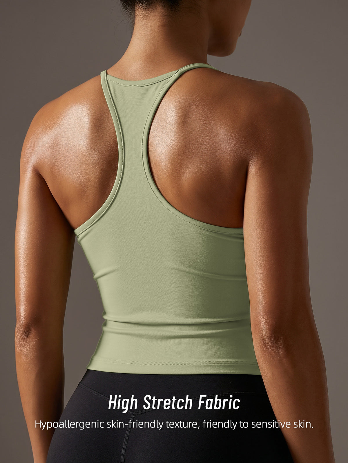 Cross Back Festival Yoga Vest - Green