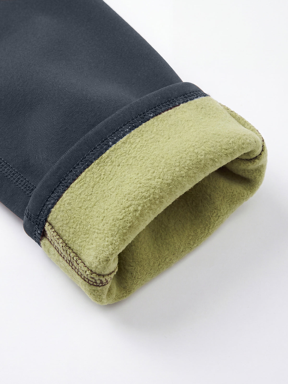 Fleece Lined Tummy Control Leggings - Dark Gray