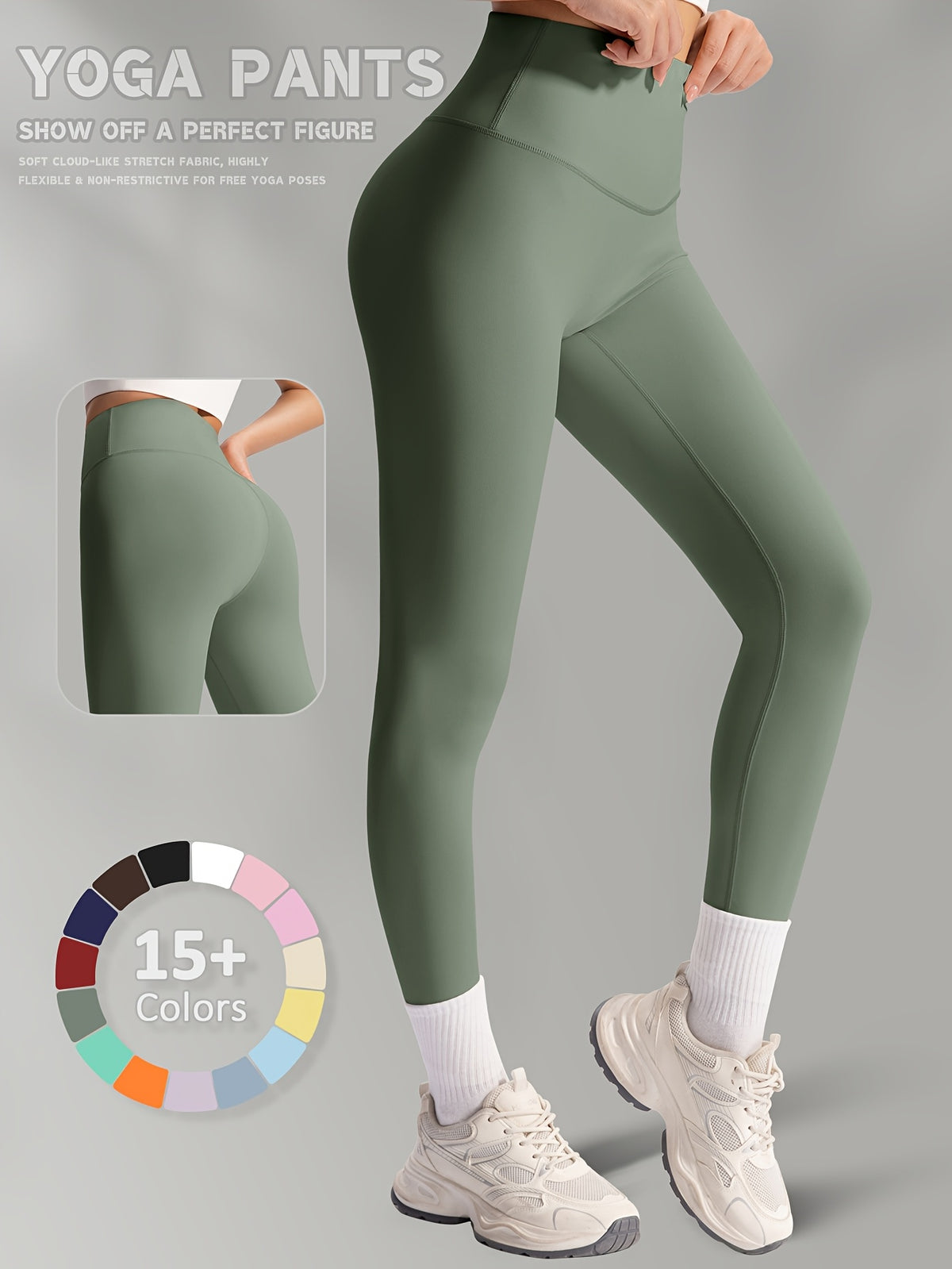Buttery Soft High Waist Leggings - Sage Green