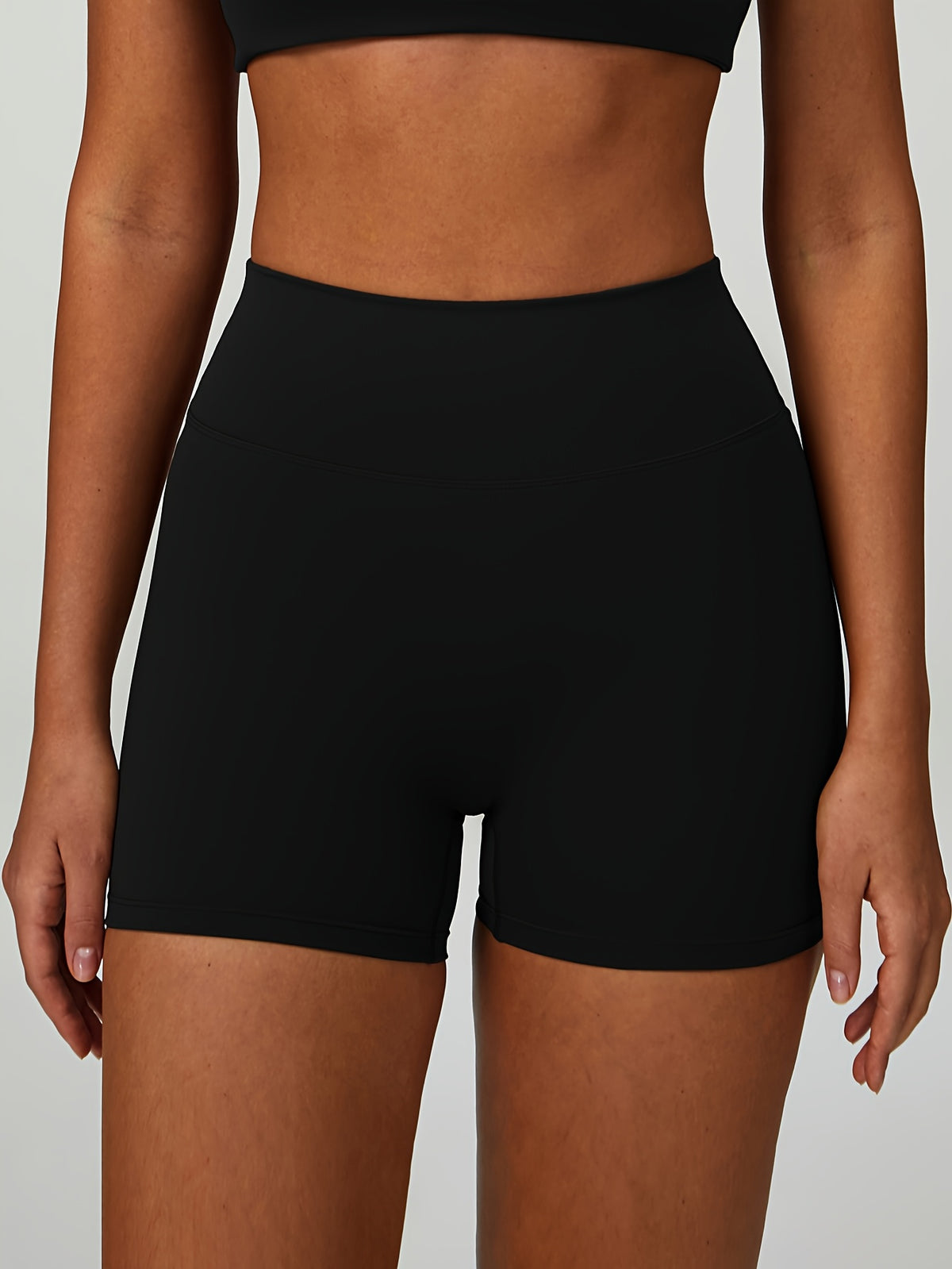 Compression Workout Shorts - Ink Black
