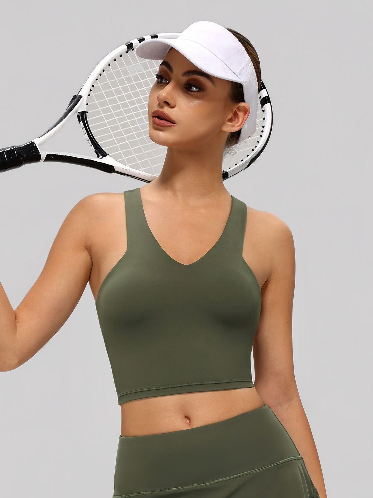 Camisole Sports Tank - Olive