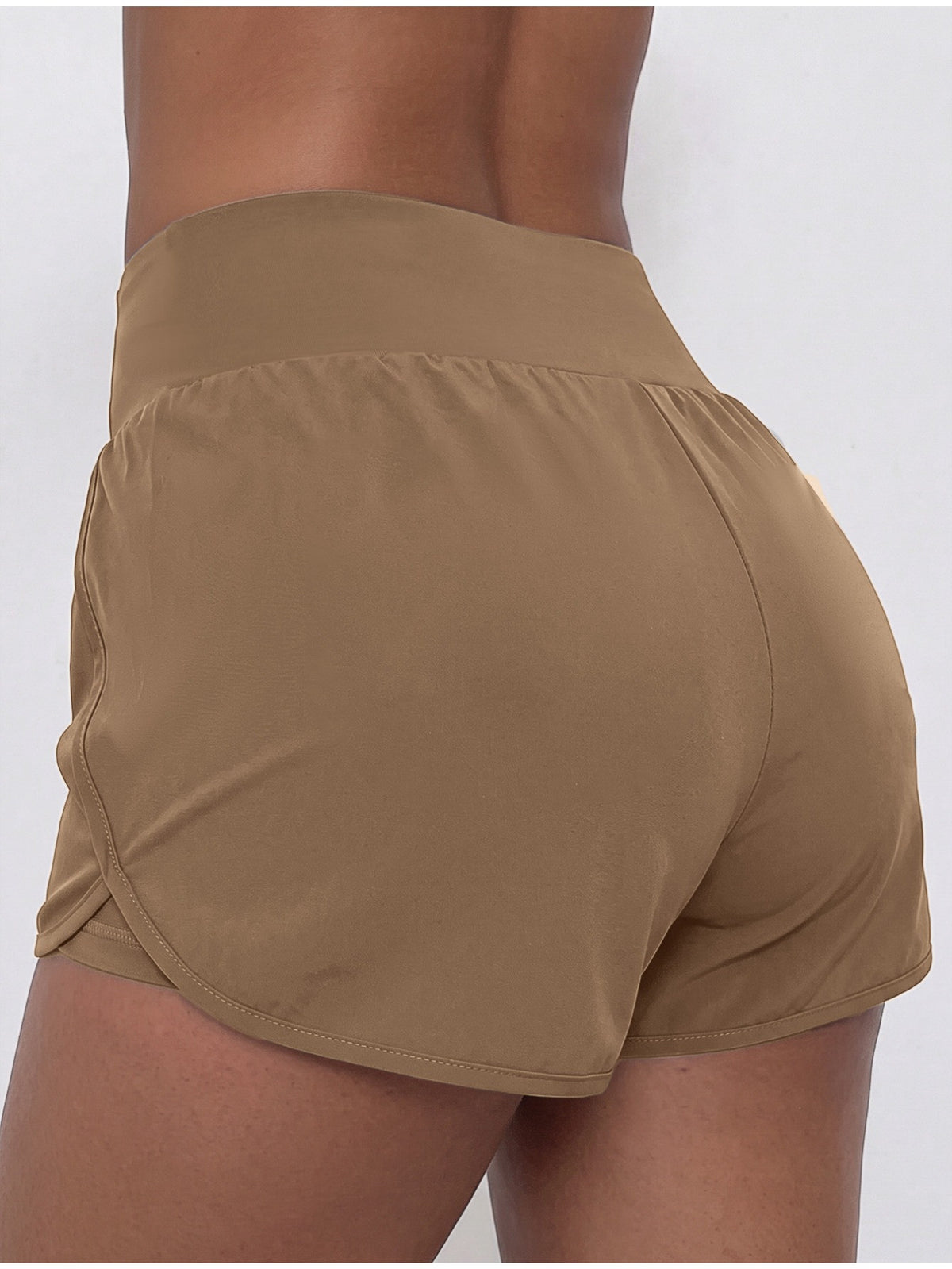 Pocket 2-in-1 Anti-Peek Sport Skort - Brown
