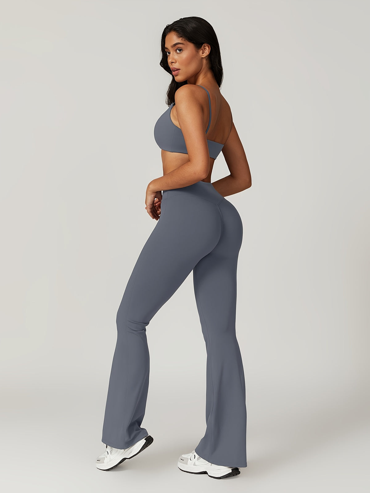 Cropped Cami & Pants Set - Navy