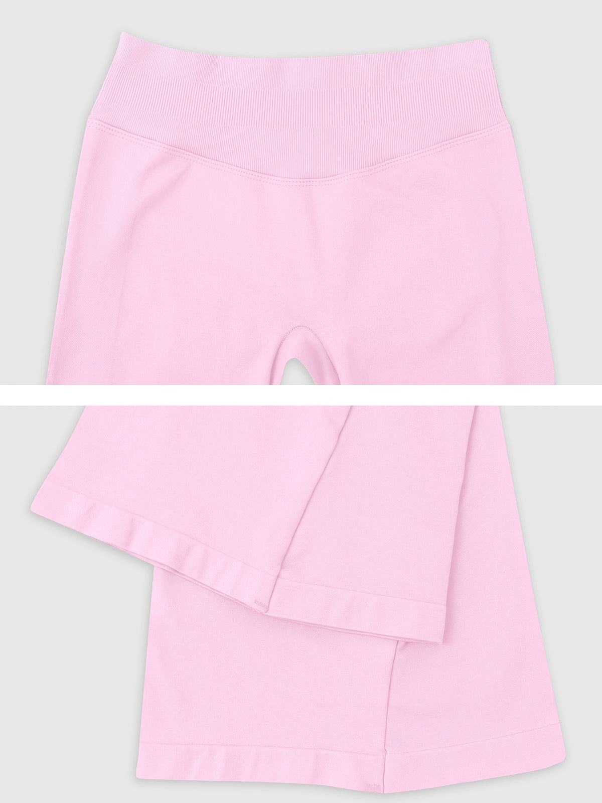 High Waist Lifting Flare Leggings - Pink