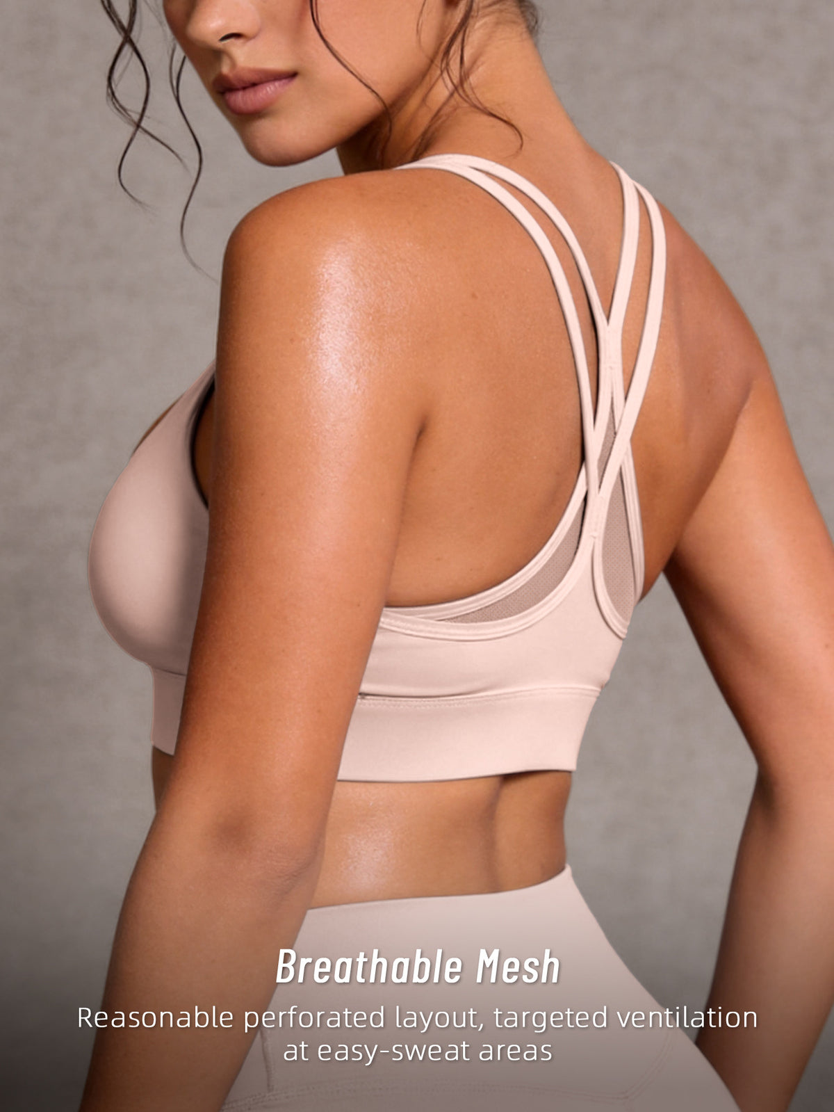 Criss-Cross Back Racer Tank Top - Hot Pink