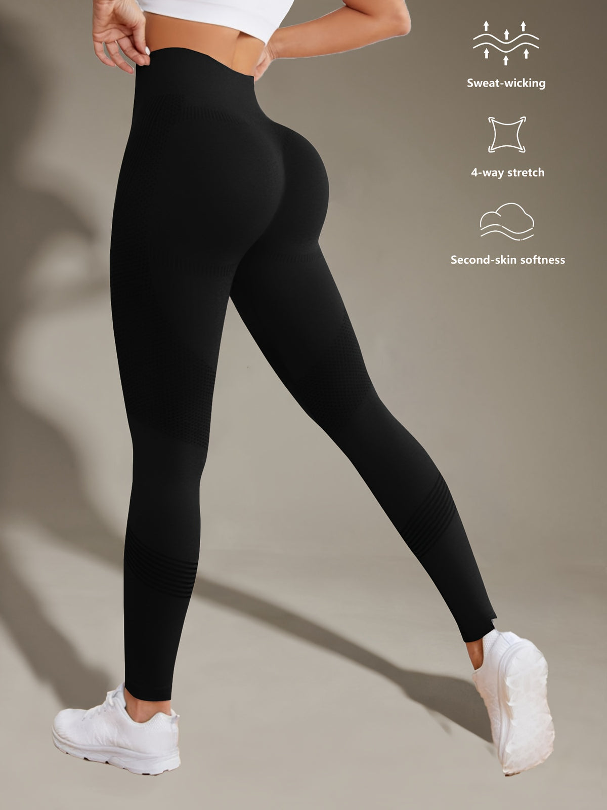 Seamless Contour Leggings - Black