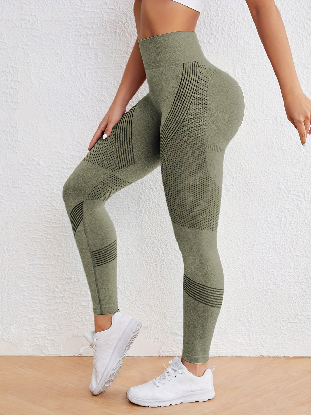 Seamless Contour Leggings - Fern Green