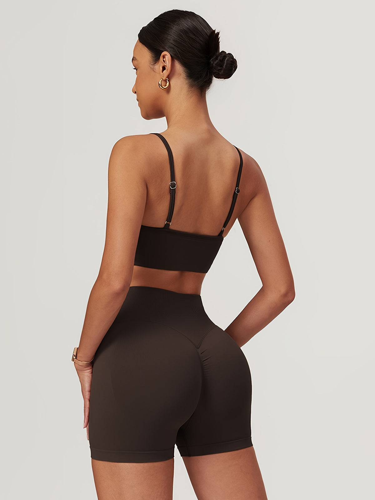 Seamless Cami Set - Dark Brown