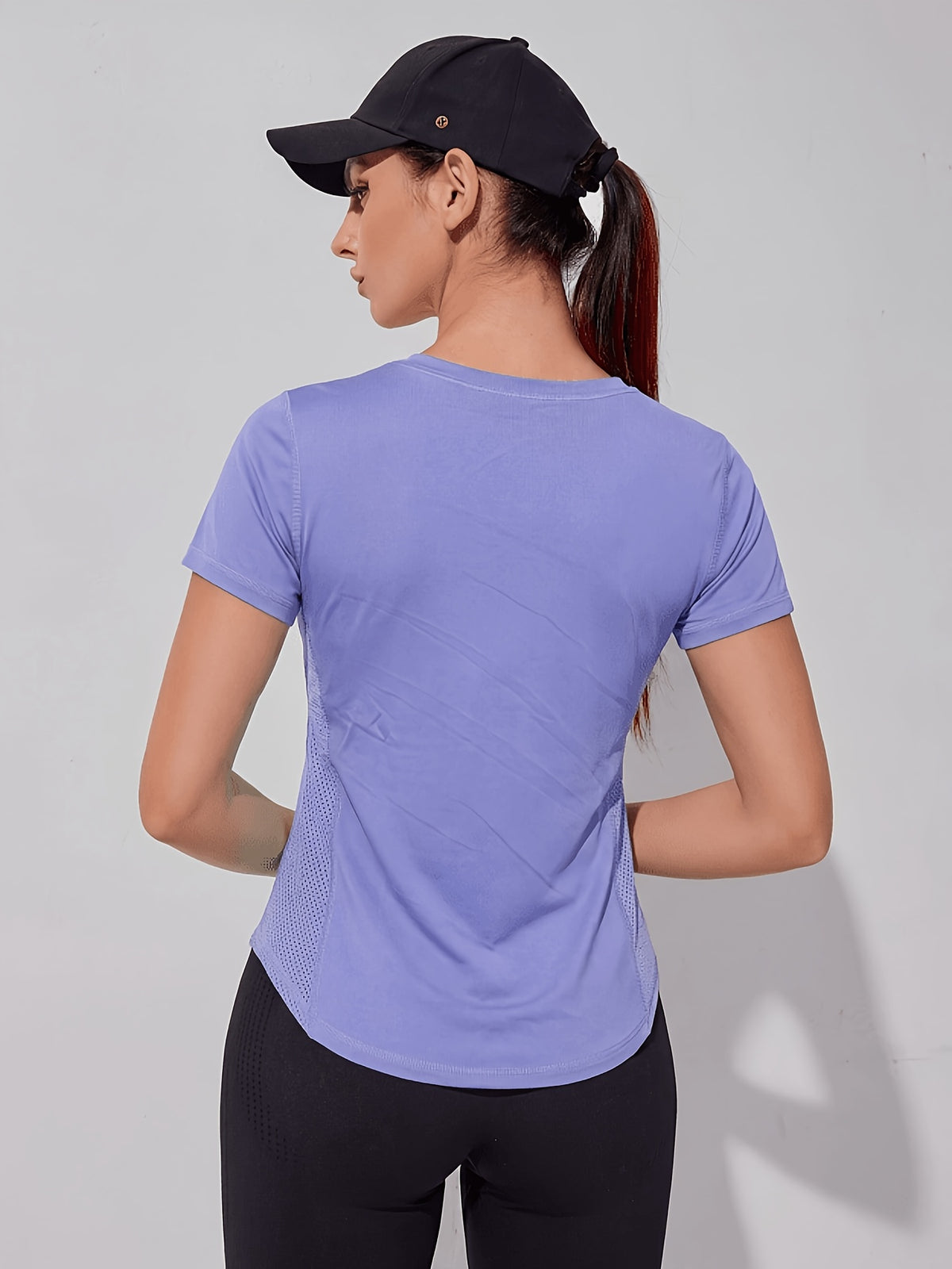 Quick Dry Running Tee - Dark Violet