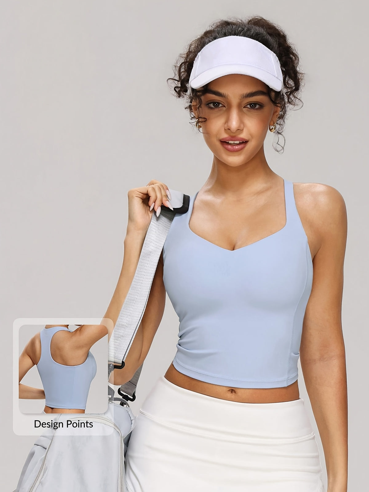 Versatile Sports Tank - Light Steel Blue