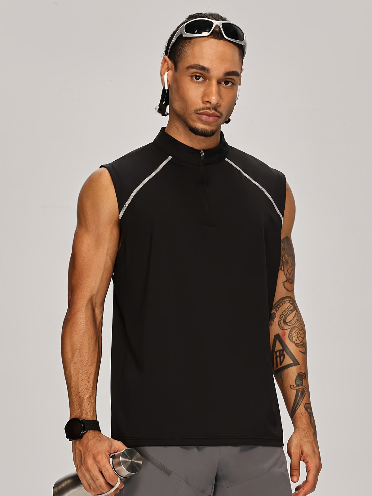 Men's Half Zip Training Vest