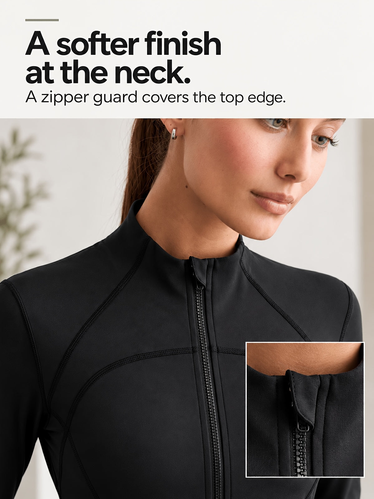 Waist Cinching Cropped Thumbhole Jacket - Black