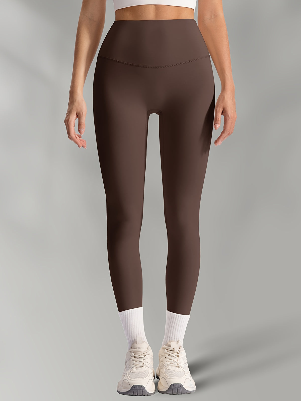 Buttery Soft High Waist Leggings - Brown