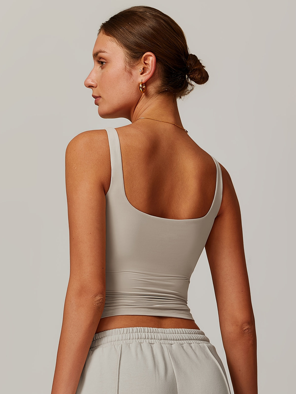 Padded Sports Cami - Khaki