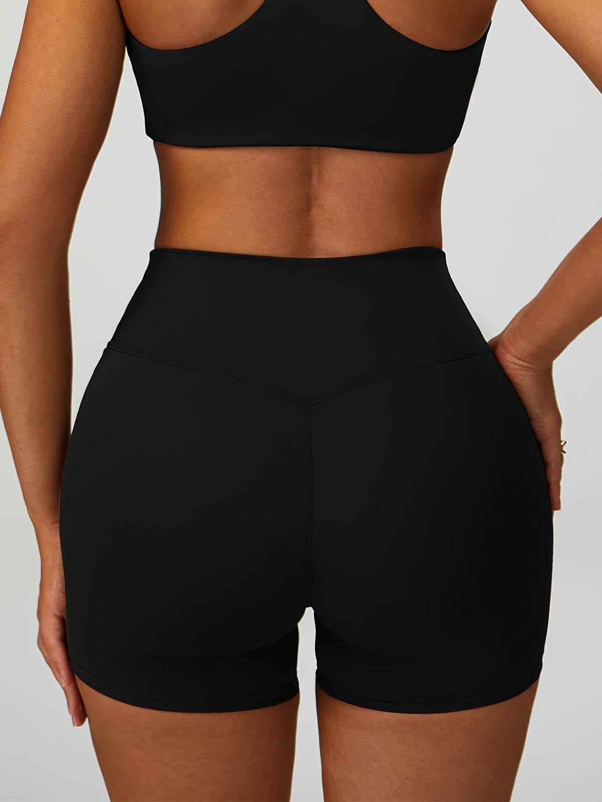 Compression Workout Shorts - Ink Black