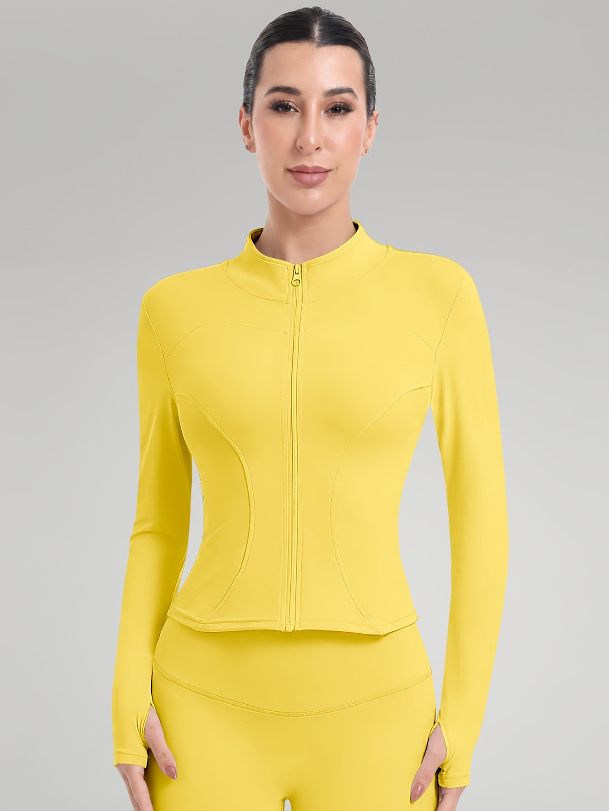 2 Pack Thumbhole Zip Jackets - Pink & Yellow