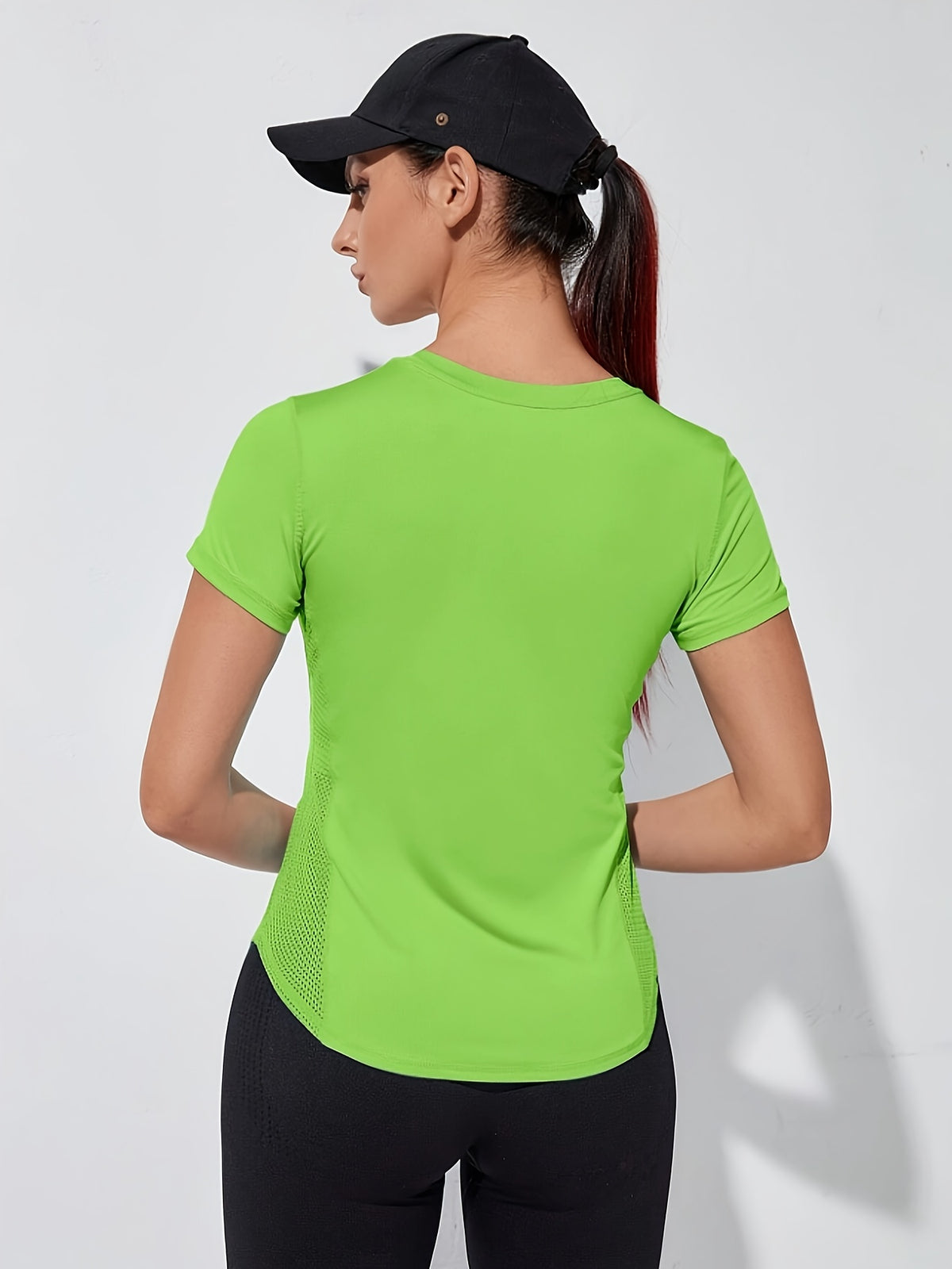 Quick Dry Running Tee - Yellow Green