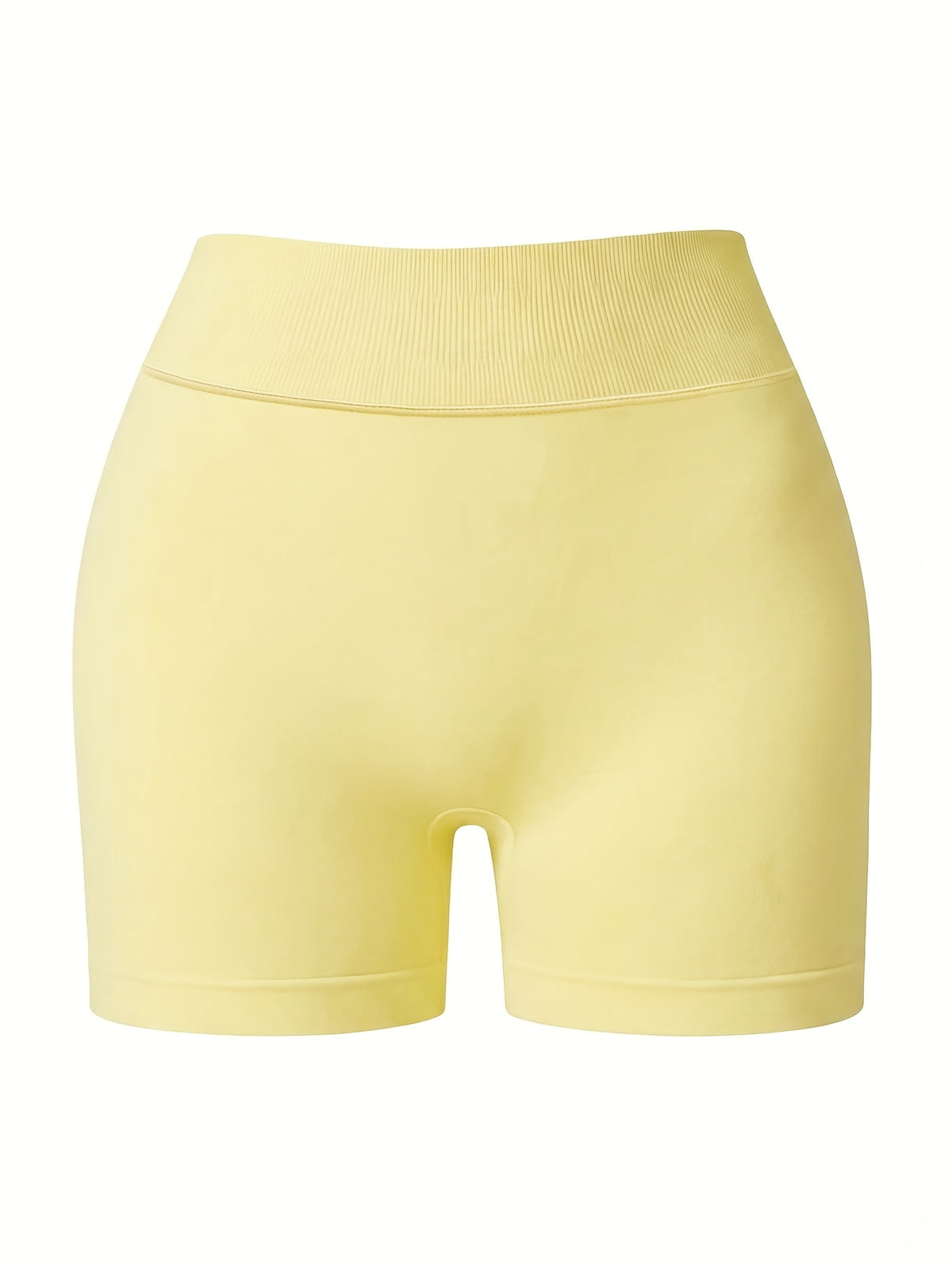Scrunch Butt Sculpt Shorts - Lemon Yellow