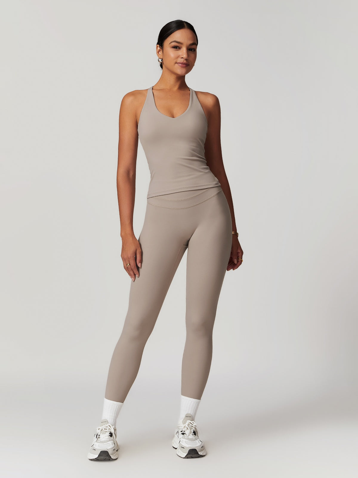 Strappy Tank & Pants Set - Khaki