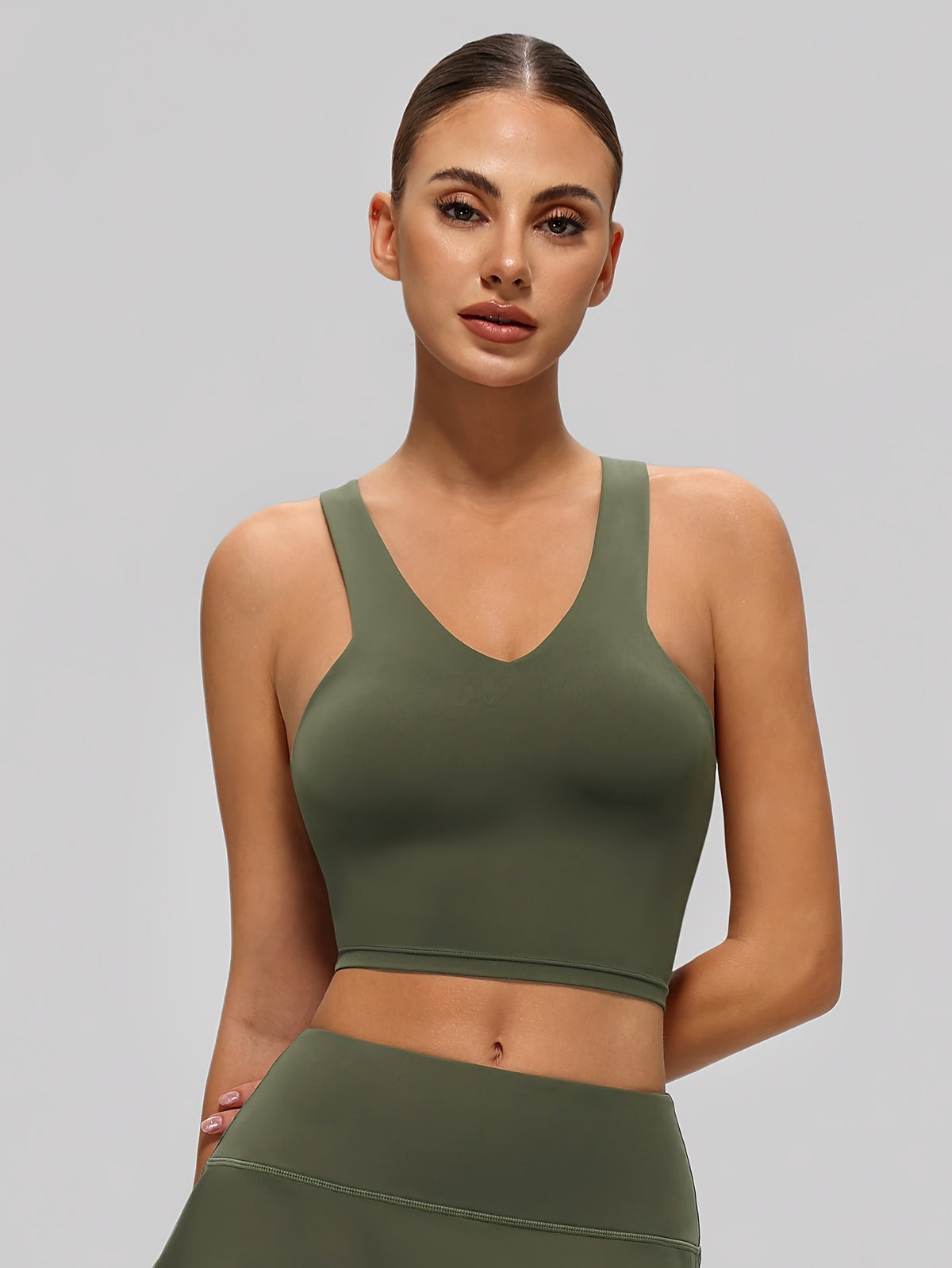 Camisole Sports Tank - Olive