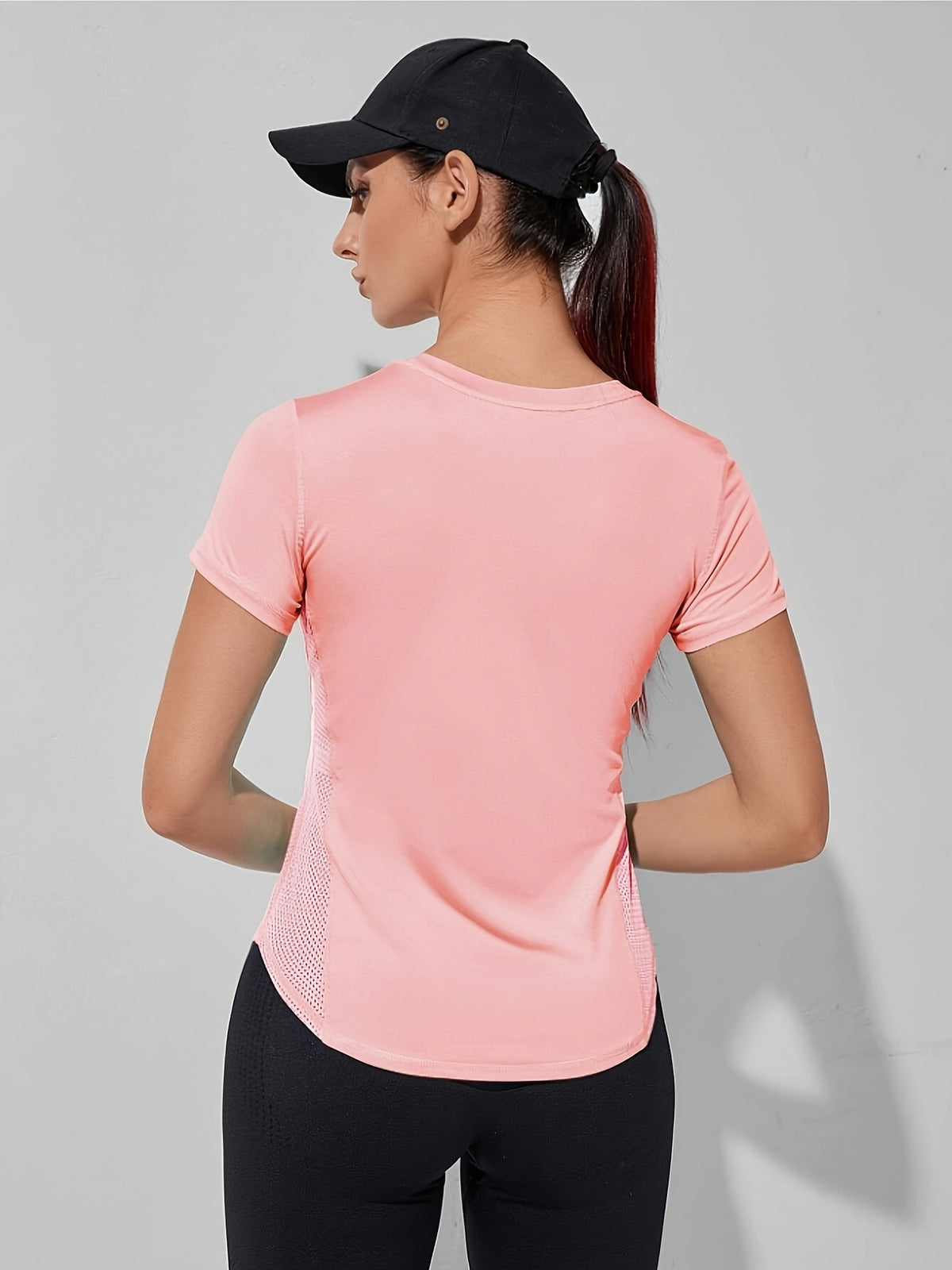 Quick Dry Running Tee - Pink Red