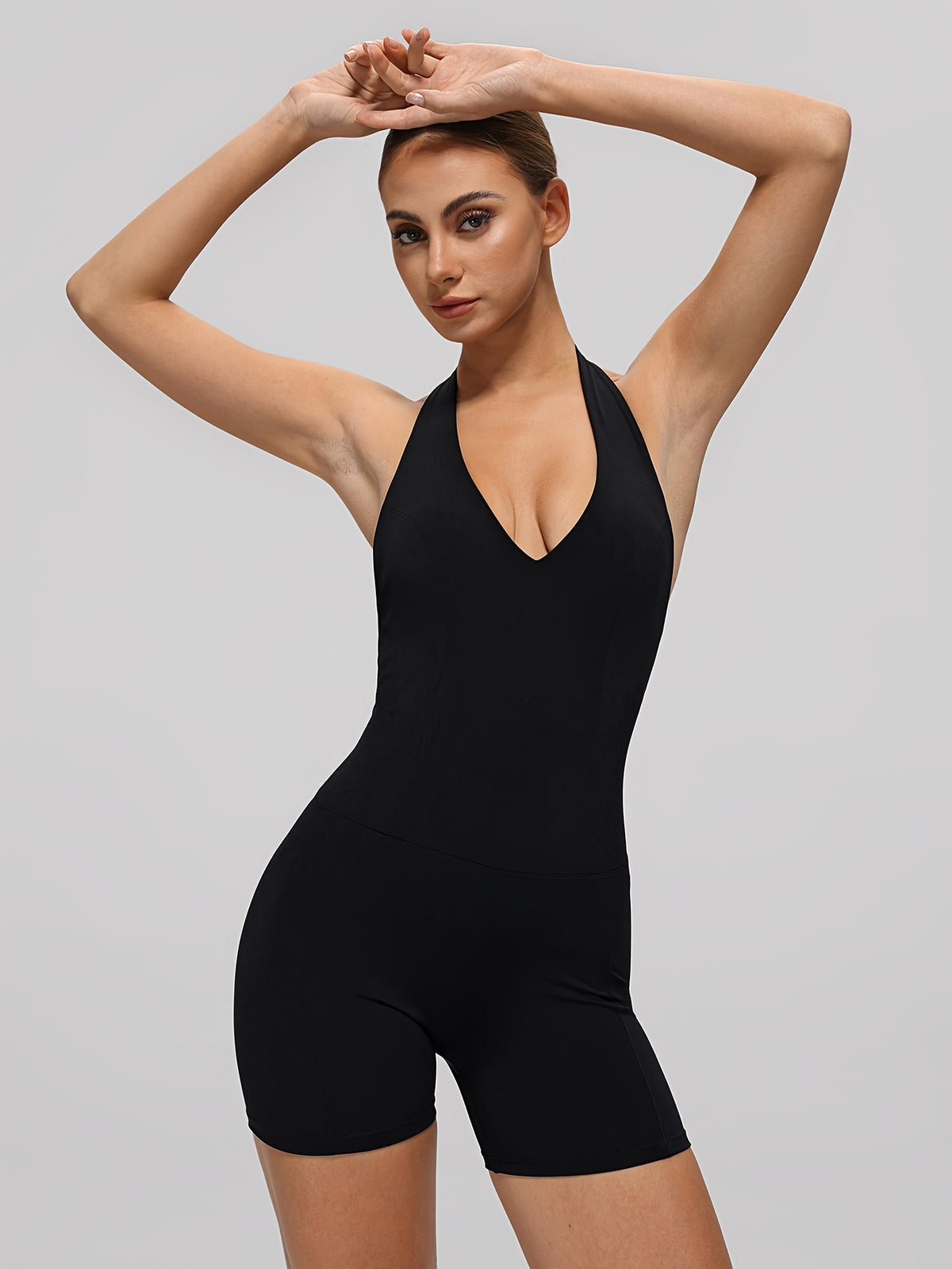 Off Shoulder Sports Bodysuit - Black