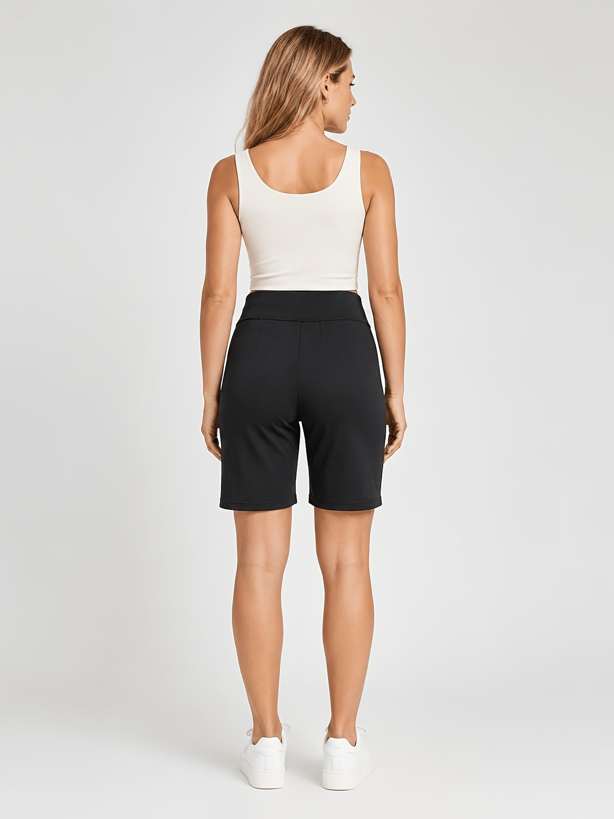 Longline Bermuda Pocket Shorts - Black