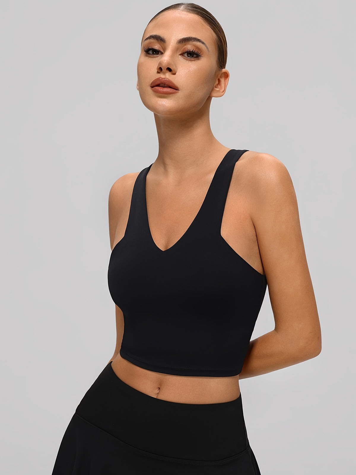 Camisole Sports Tank - Black