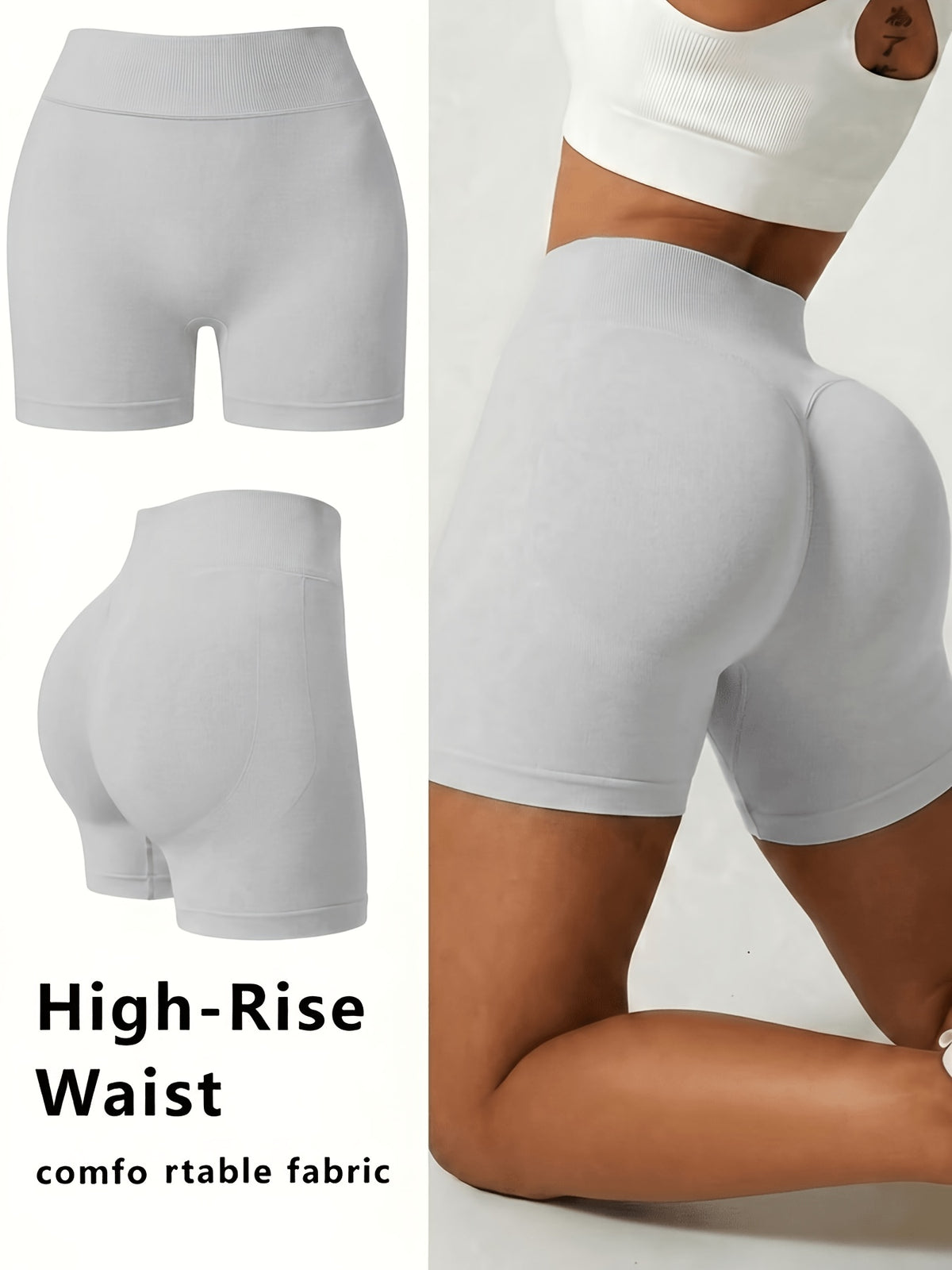 Scrunch Butt Sculpt Shorts - Slate Grey