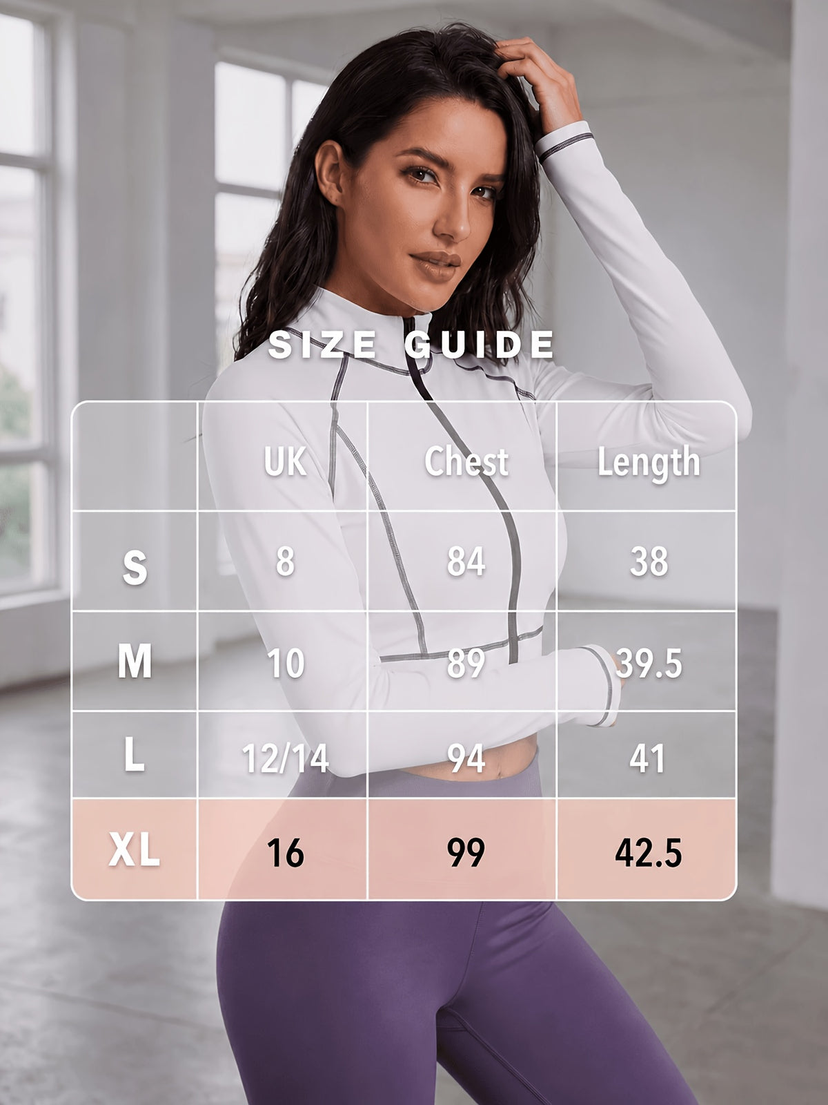 Contrast Stitch Cropped Zip Jacket - White