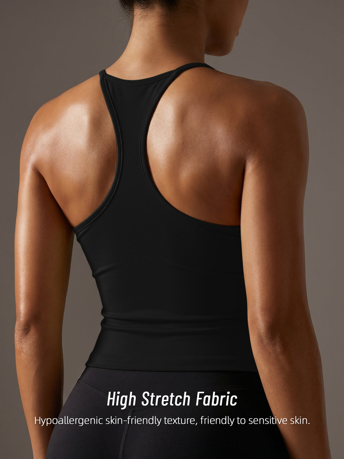 Cross Back Festival Yoga Vest - Black