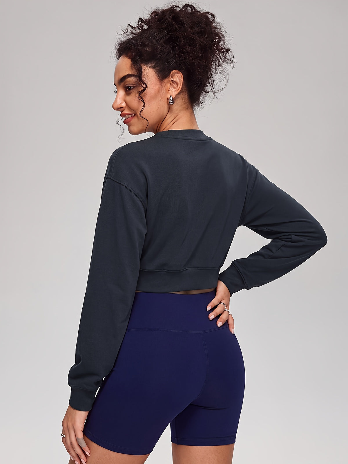 Knot Front Long Sleeve Top