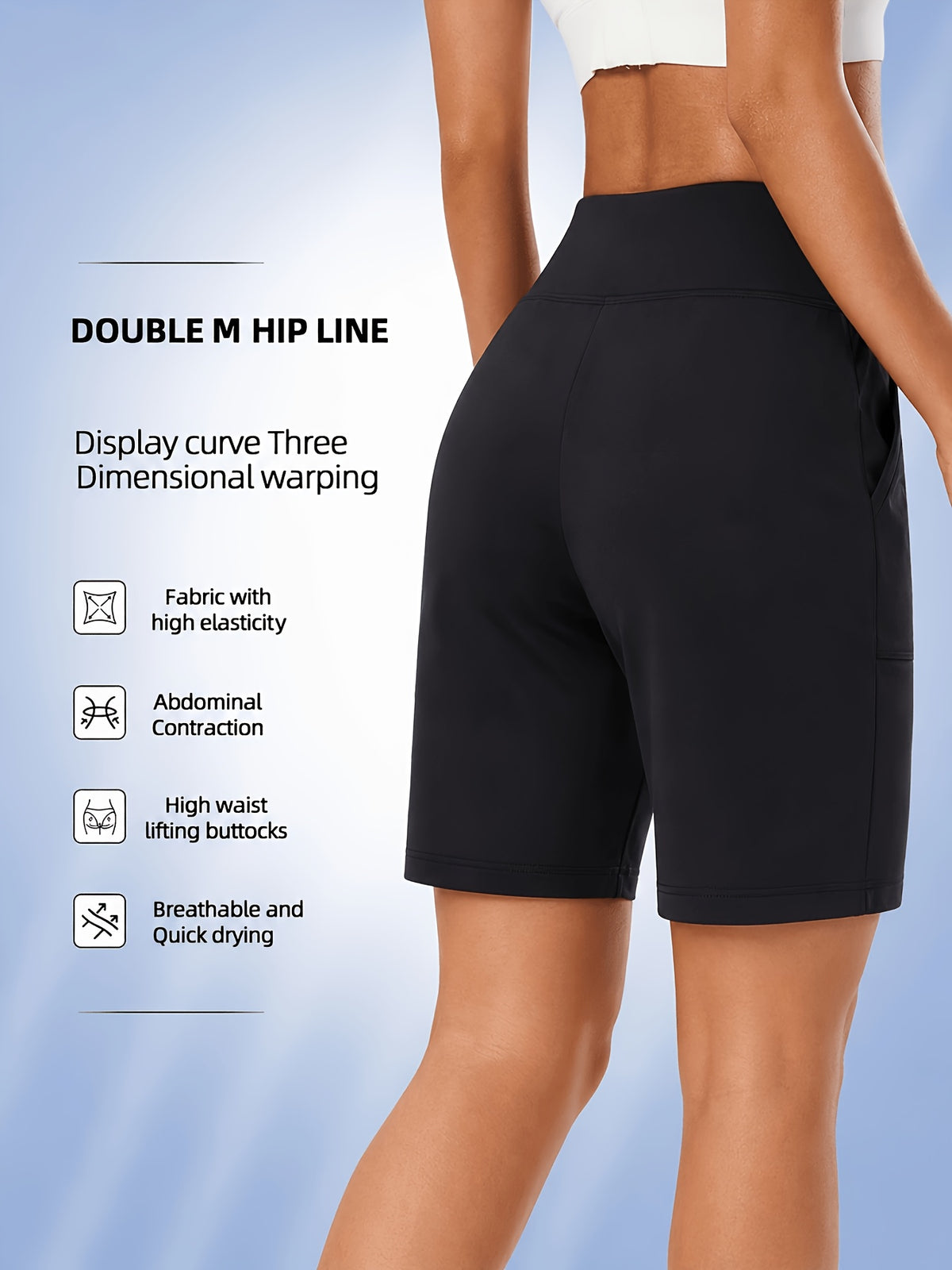 Longline Bermuda Pocket Shorts - Black