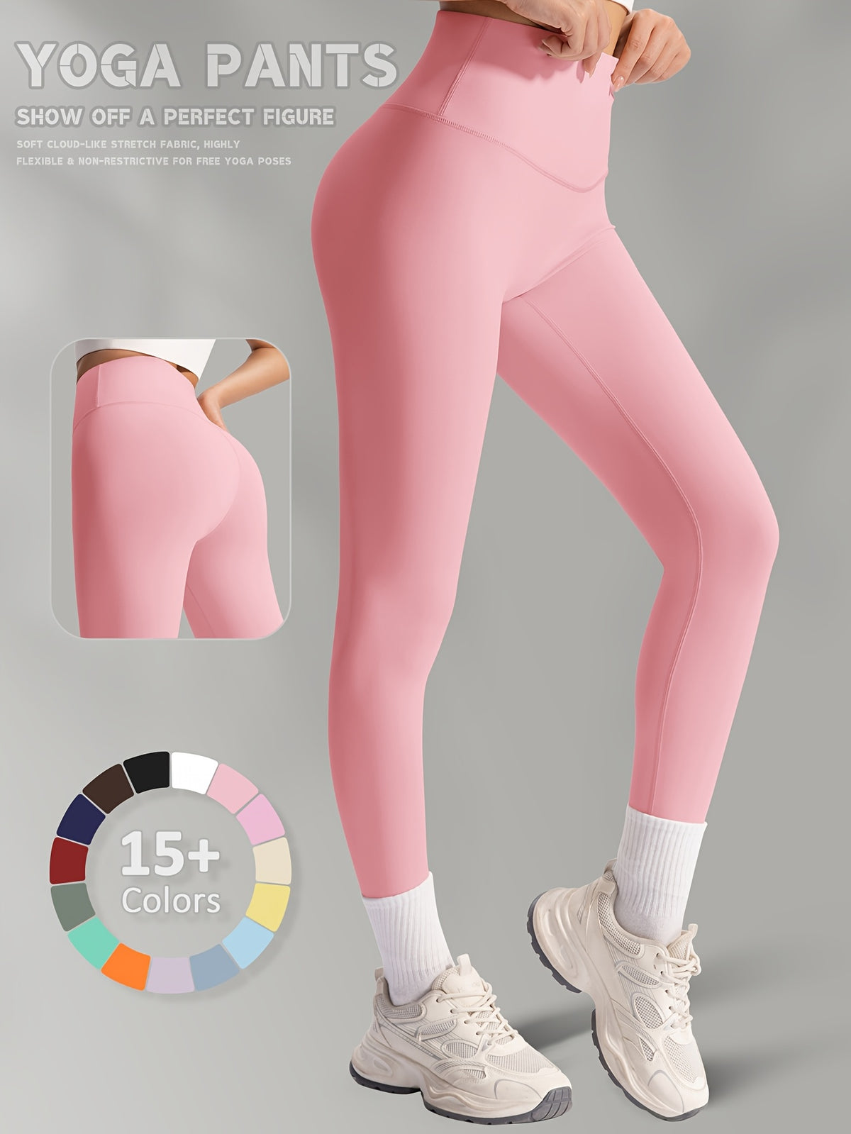 Buttery Soft High Waist Leggings - Pink