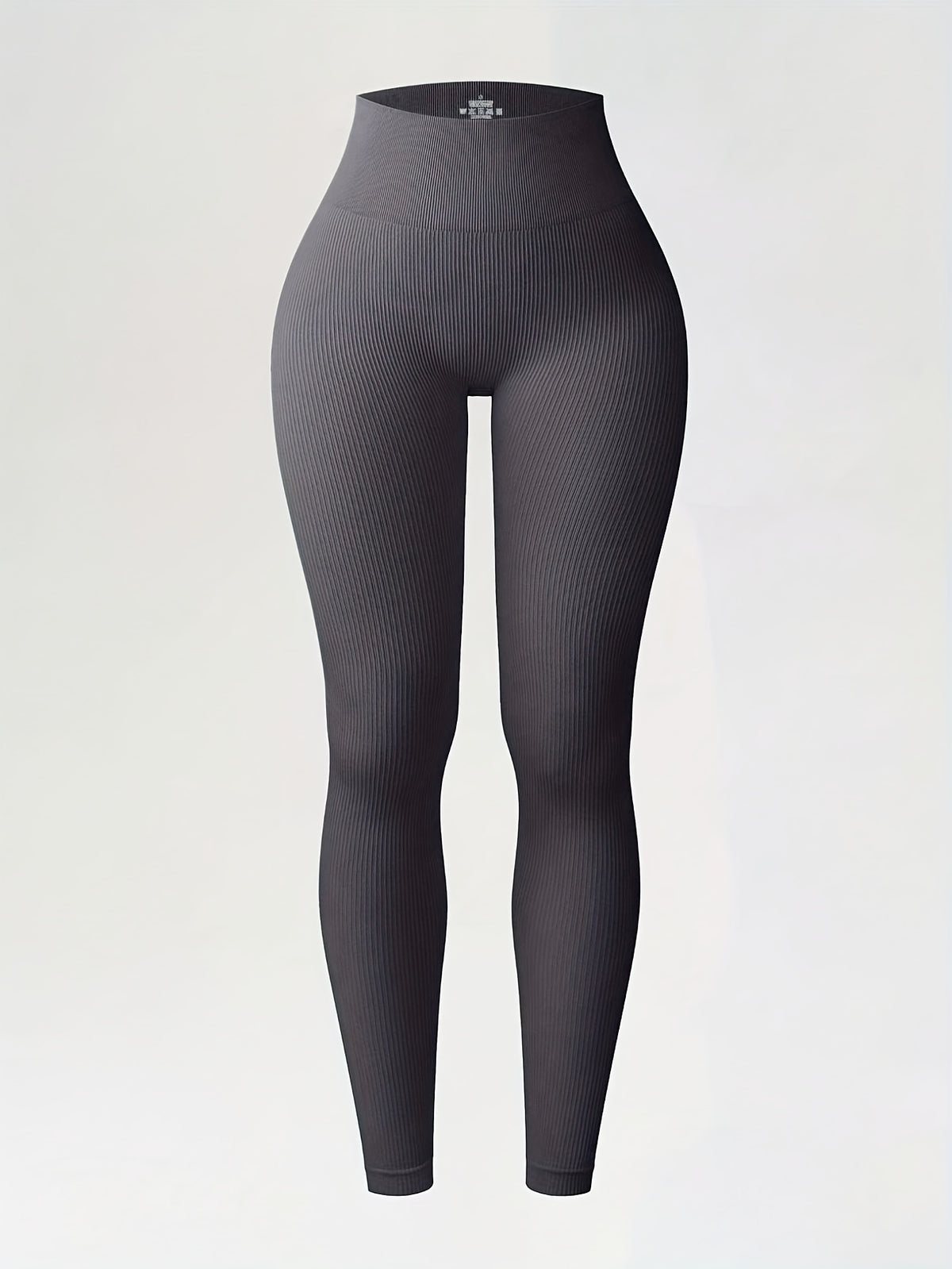 3 Pack Ribbed Seamless Butt Lift Leggings - Black, Black & Gray
