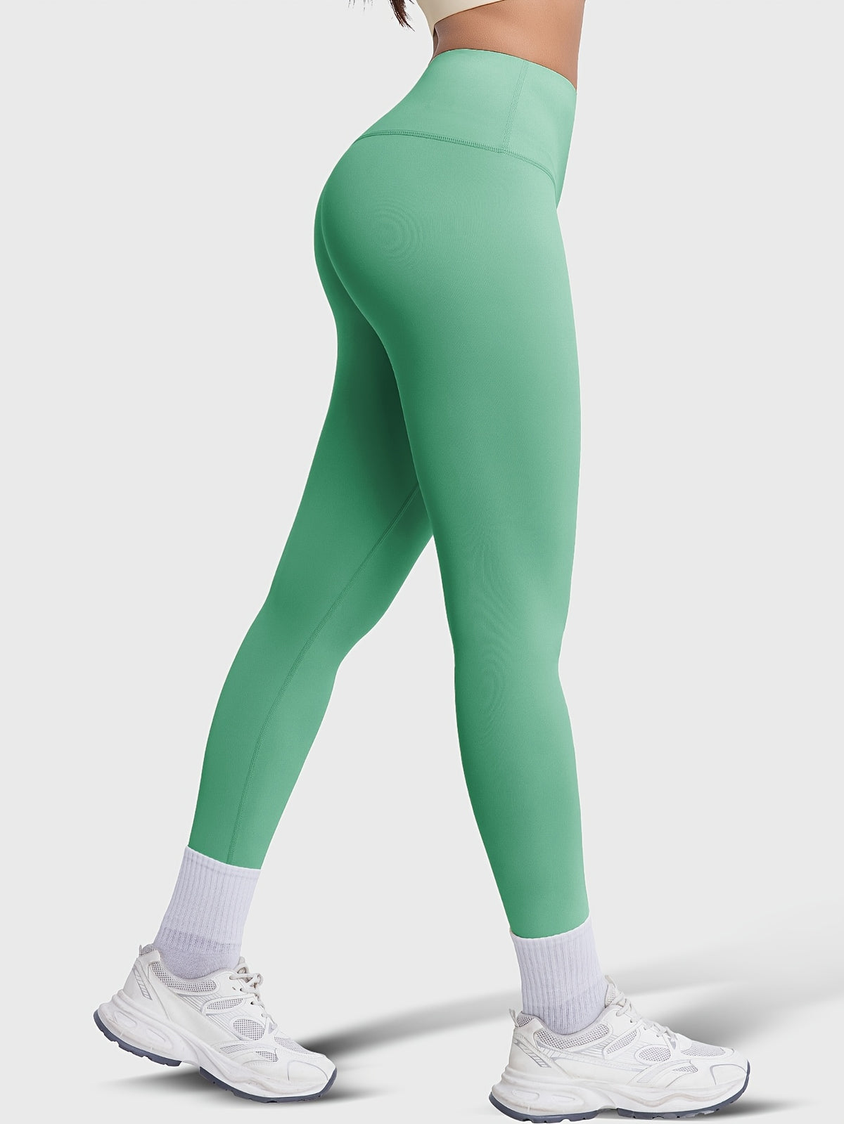 Crew Neck Tee & Leggings Set - Mint Green