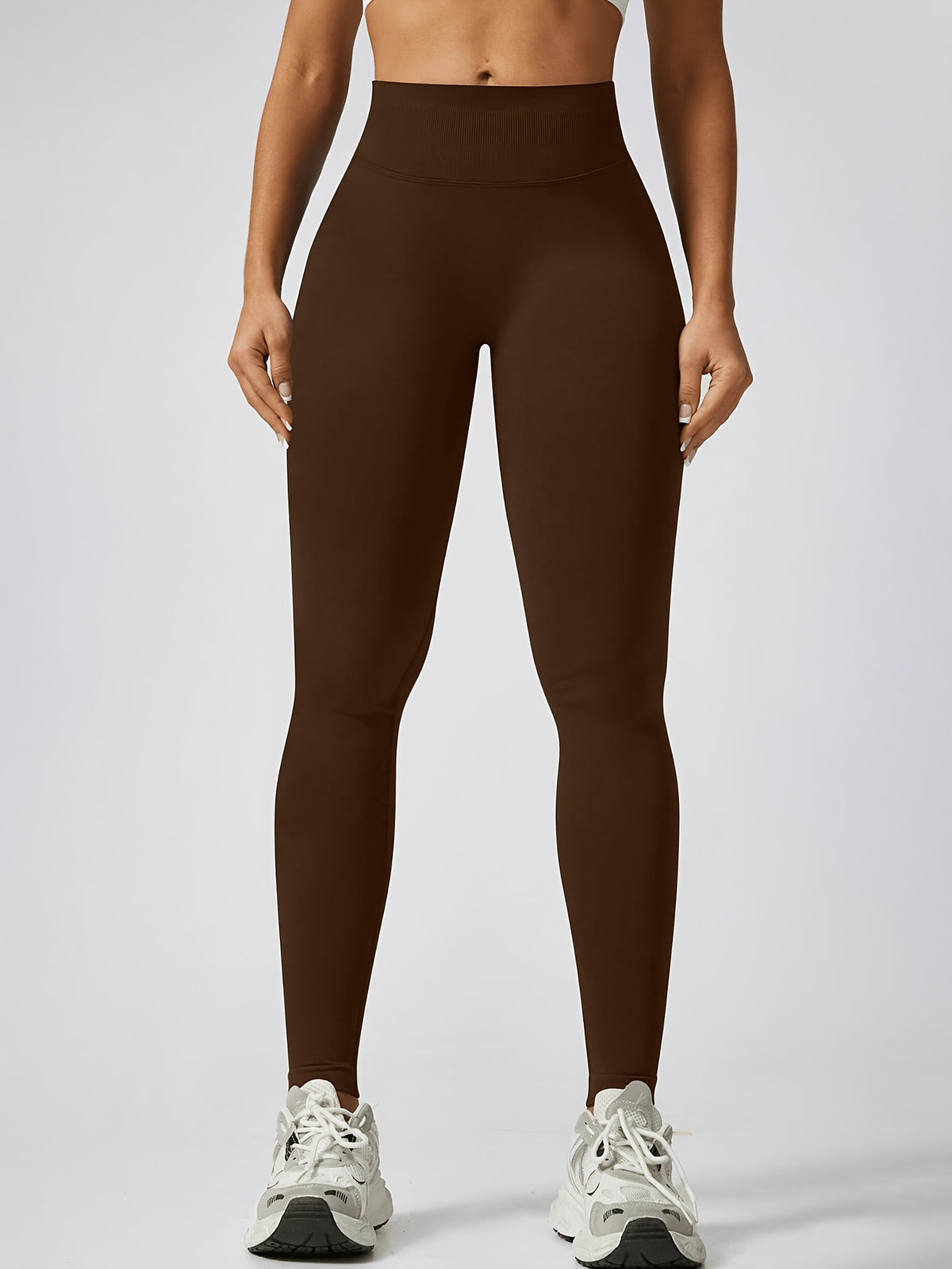 Seamless Scrunch Lifting Leggings - Coffee