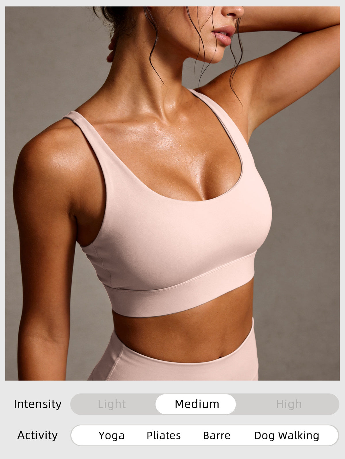 Criss-Cross Back Racer Tank Top - Hot Pink
