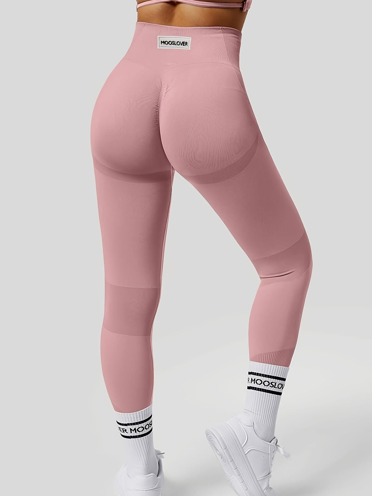 Seamless Butt Lifting Tummy Control Leggings - Hot Pink