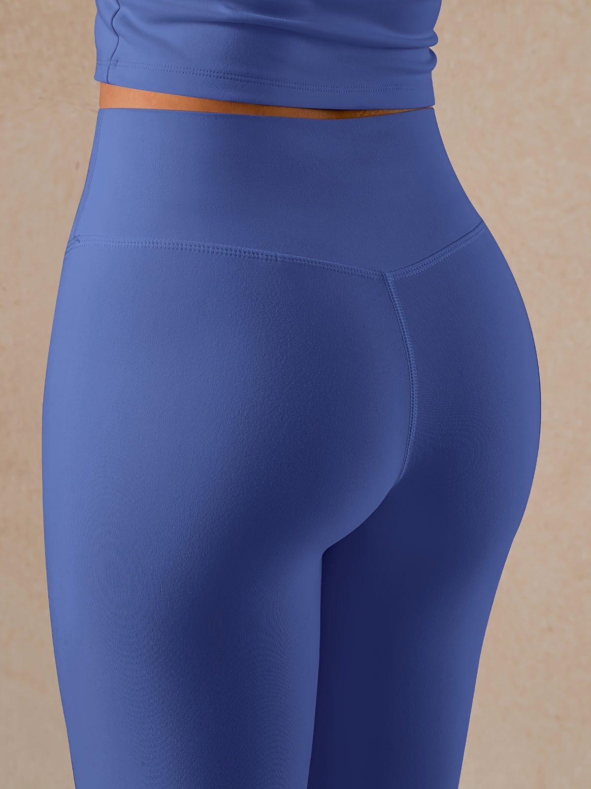 Backless Bra & Leggings Set - Blue