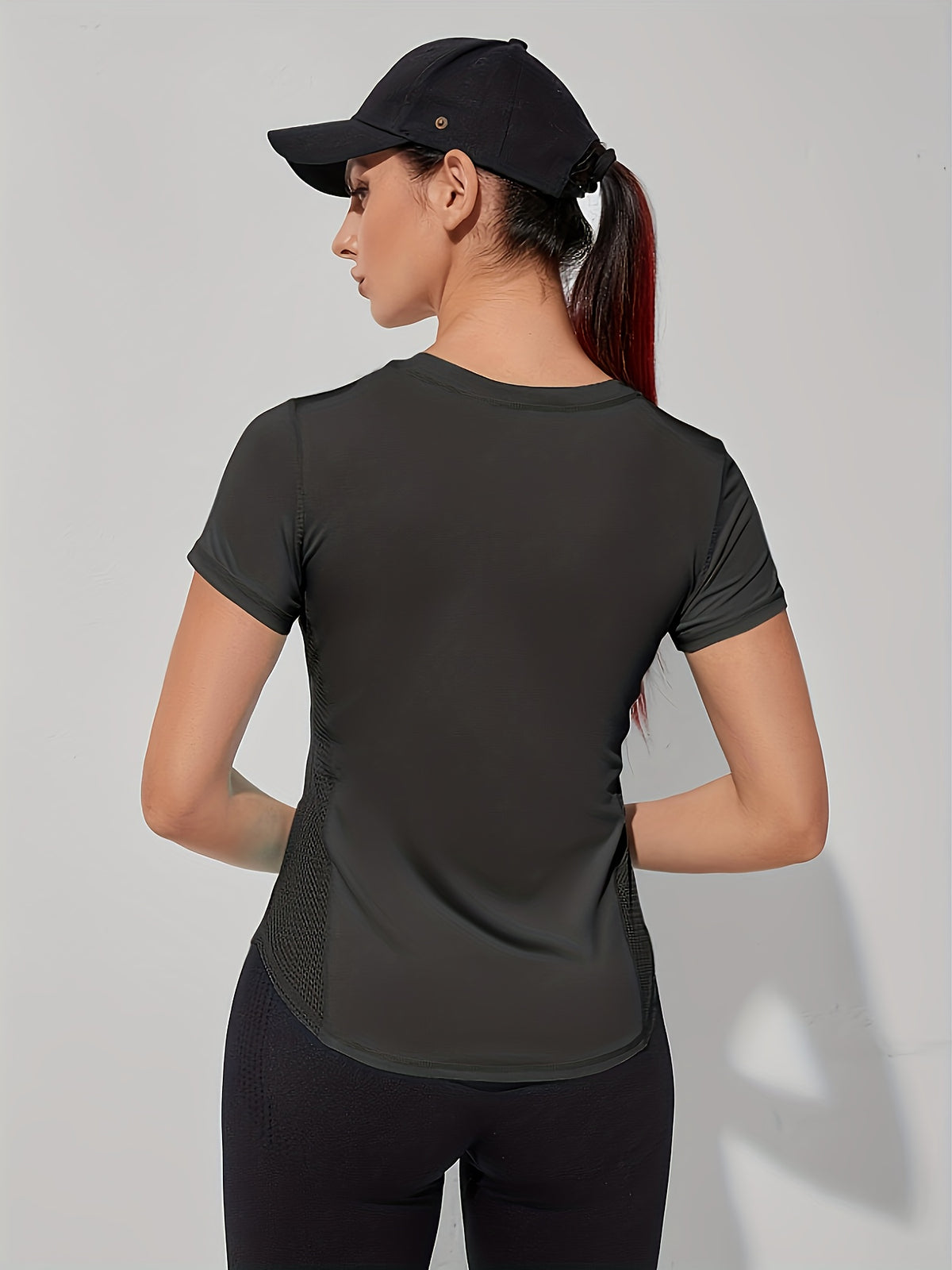 2 Pack Mesh Panel Sports Tees - Black & White