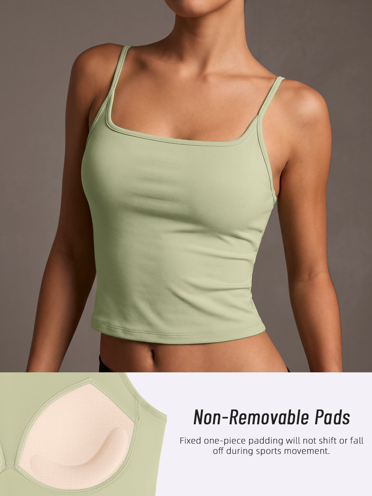 Cross Back Festival Yoga Vest - Green
