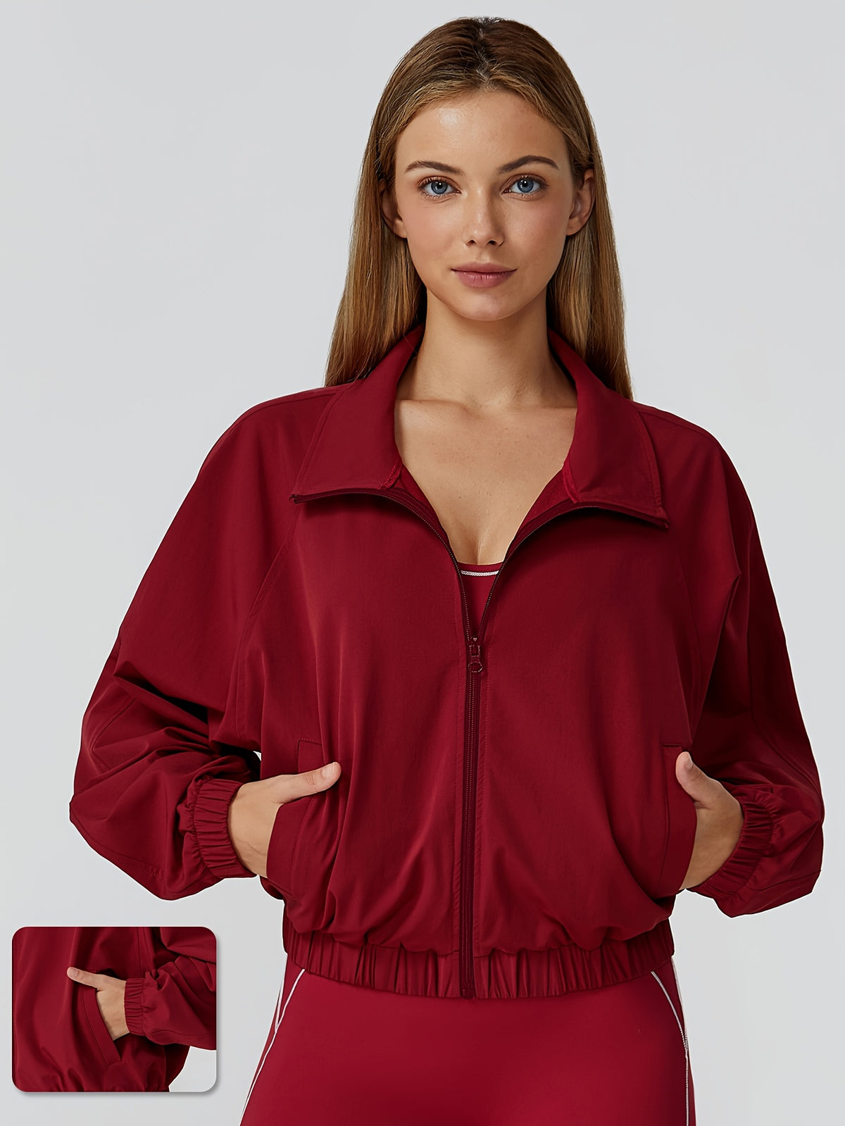 Relaxed Fit Jacket - Brick Red