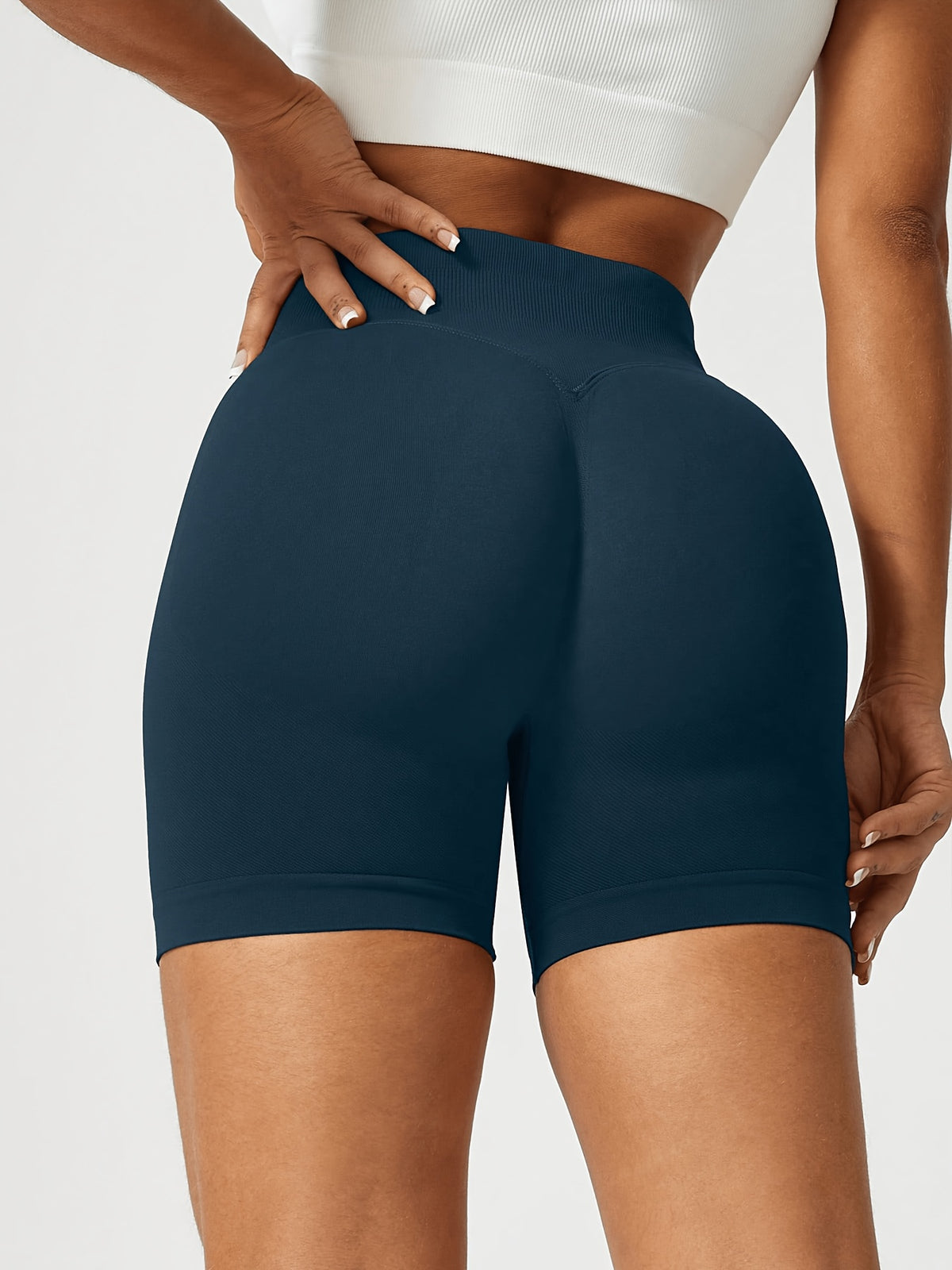 2 Pack Ribbed Shorts & Leggings - Navy