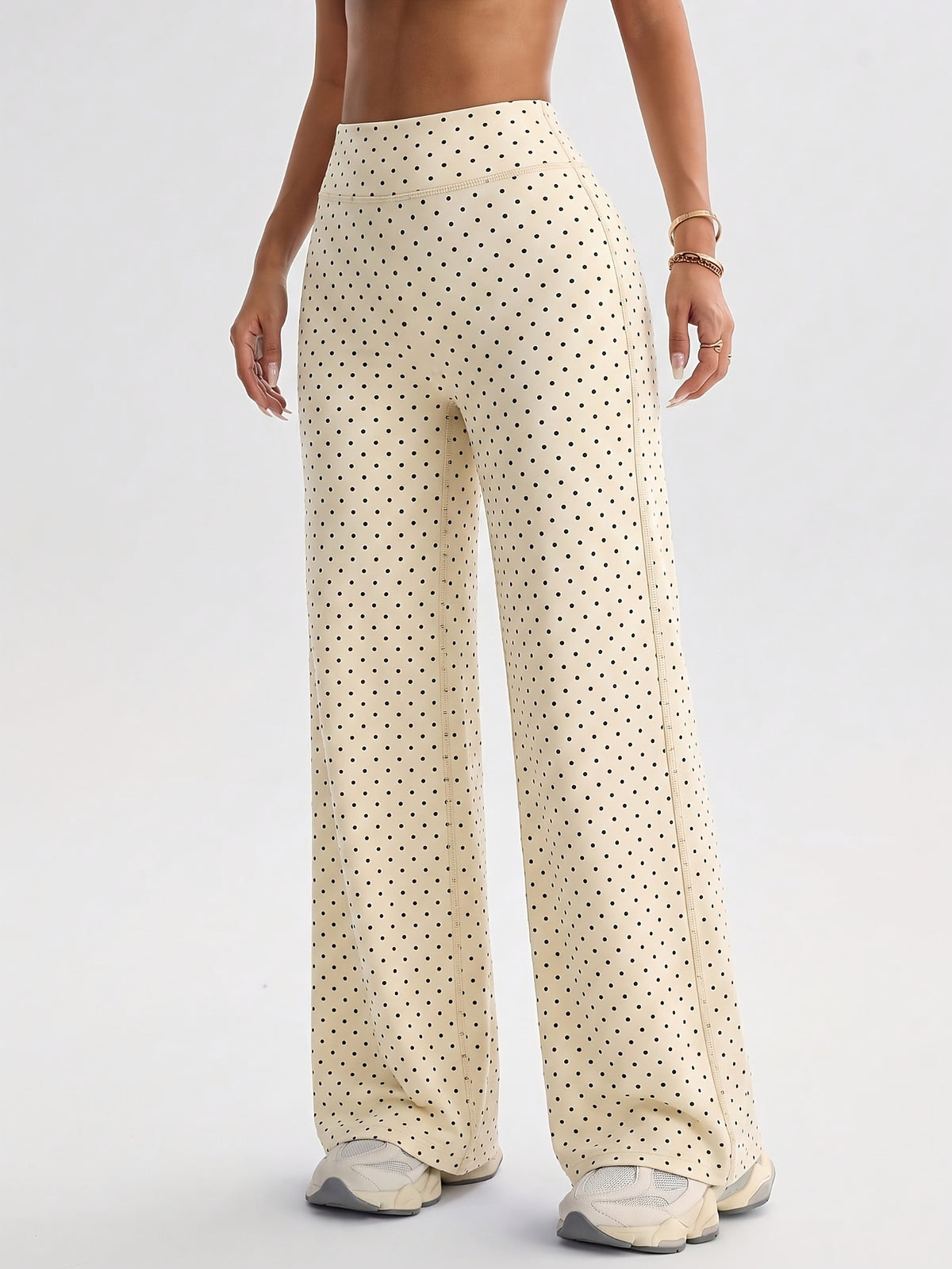 Soft Plush Tummy Control Leggings - As Shown