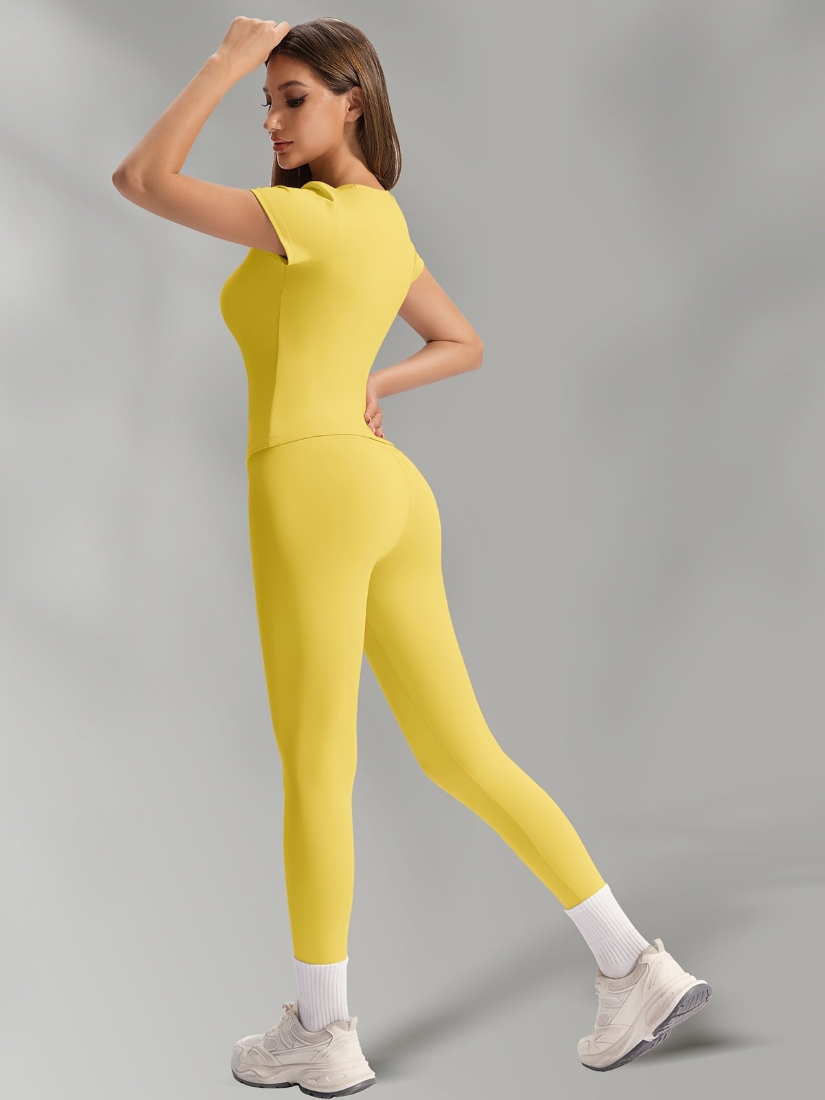 Buttery Soft High Waist Leggings - Yellow